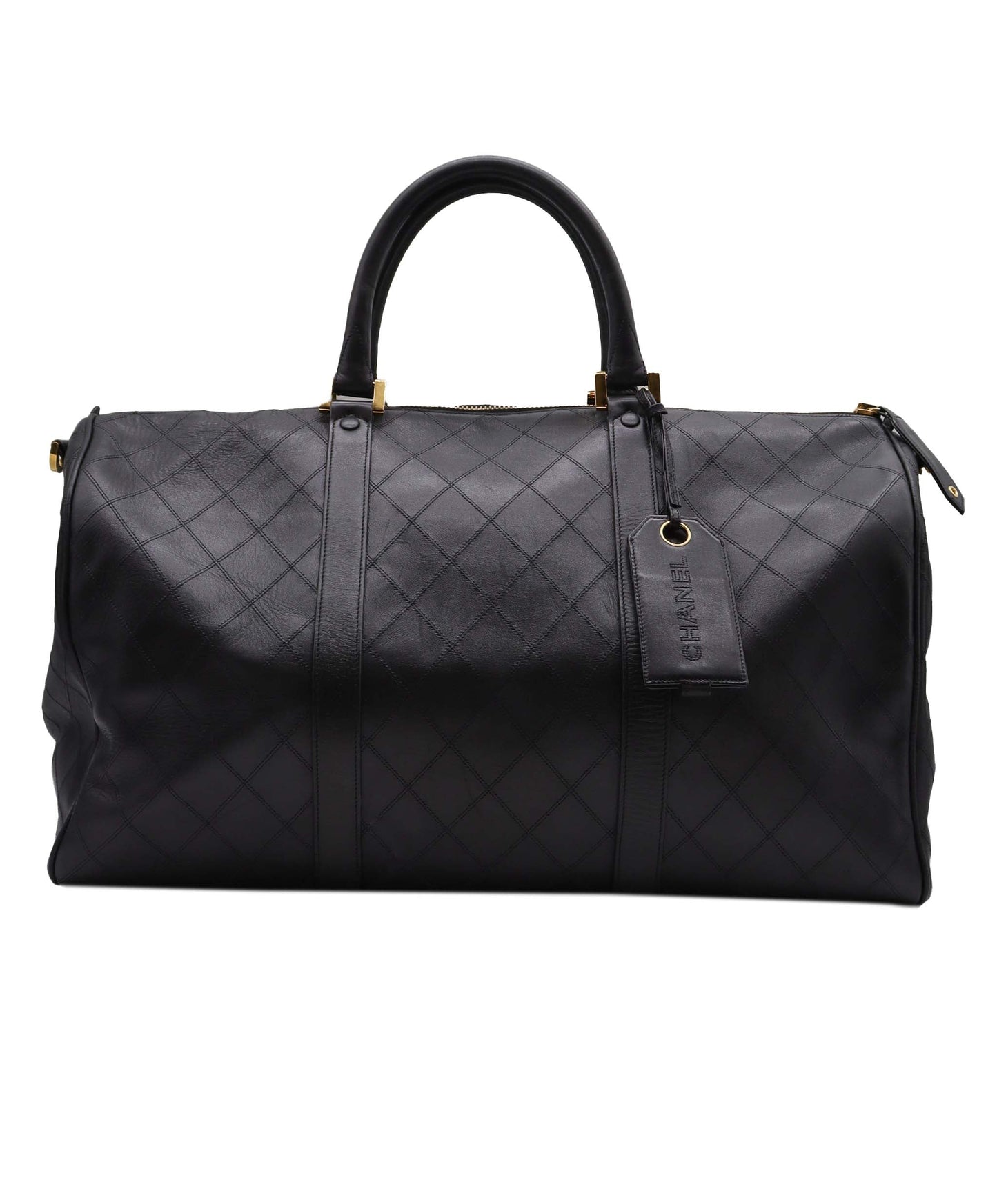 Chanel Boston Bag Black Lambskin C24123263 ASC5937