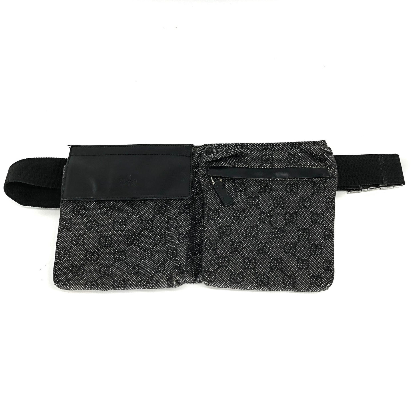 Gucci Monogram Leather Canvas Shoulder Bag