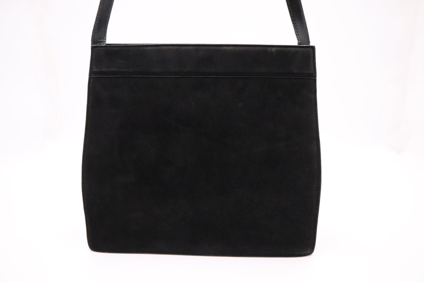 Gucci Shoulder Bag in Black Suede Canvas