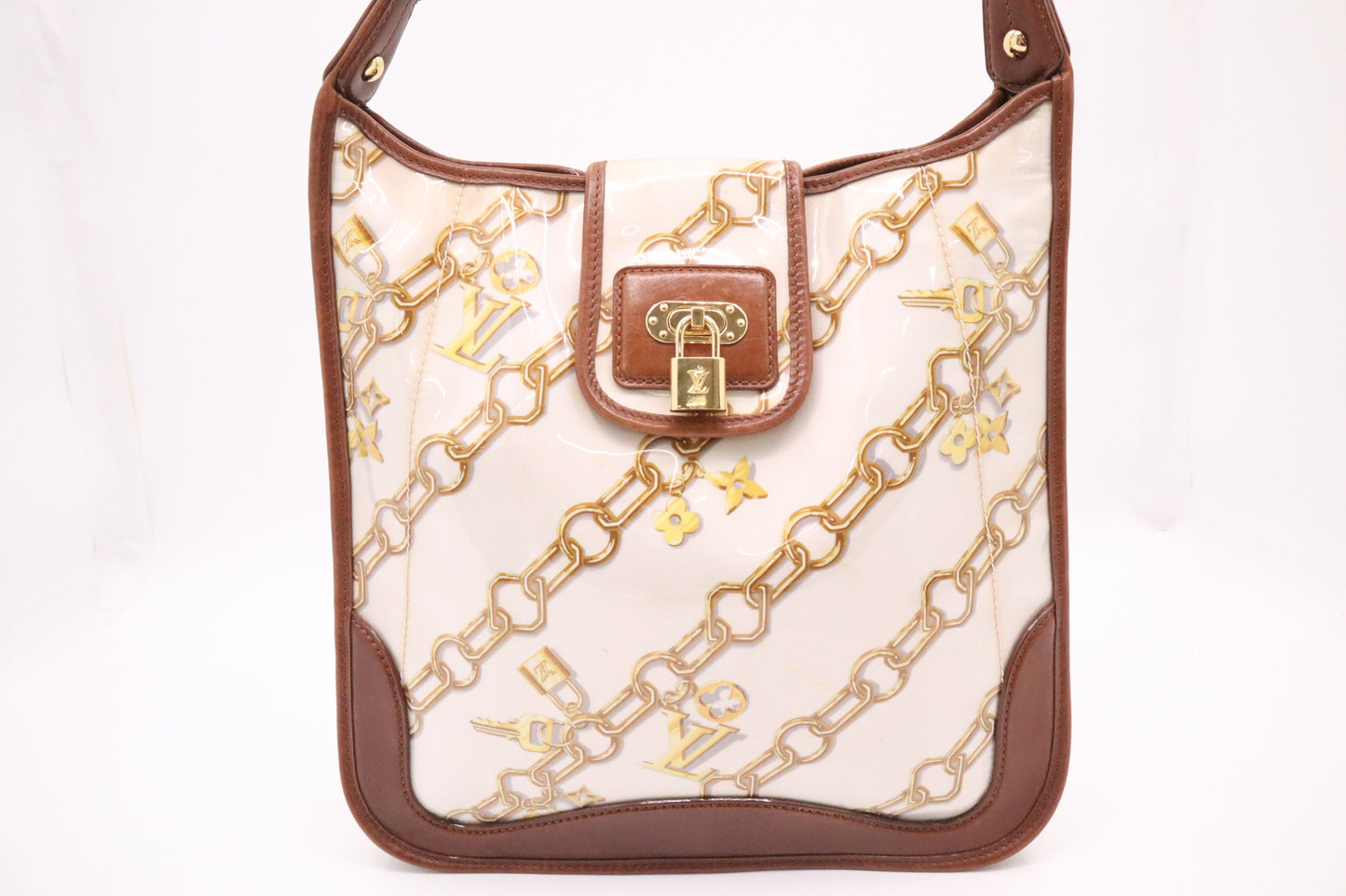 Louis Vuitton Charm Musette in Cream Canvas & Brown Leather
