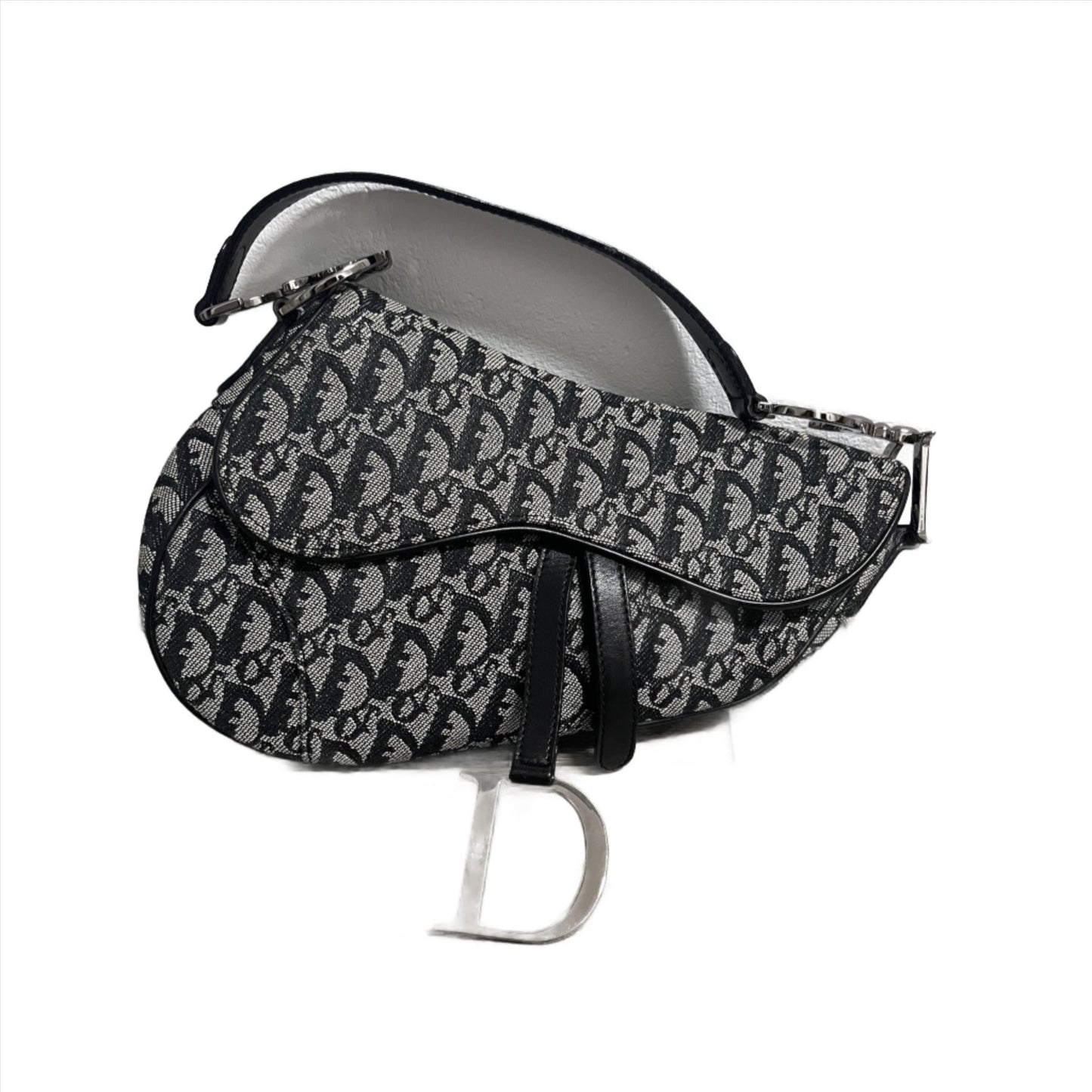 Dior Saddle Vintage Black Oblique