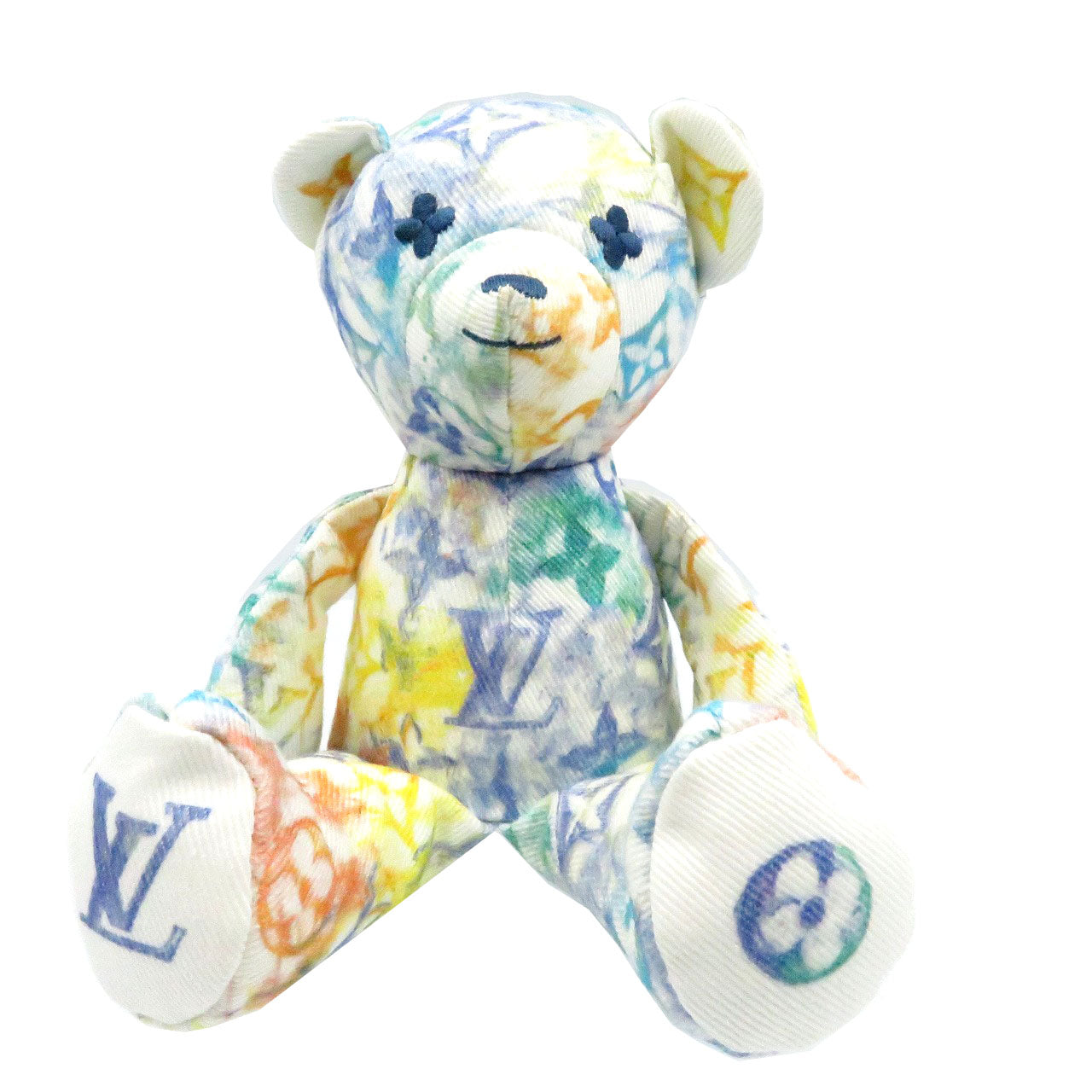 LOUIS VUITTON Plush Doll GI0502 cotton blue Dudu Louis Women