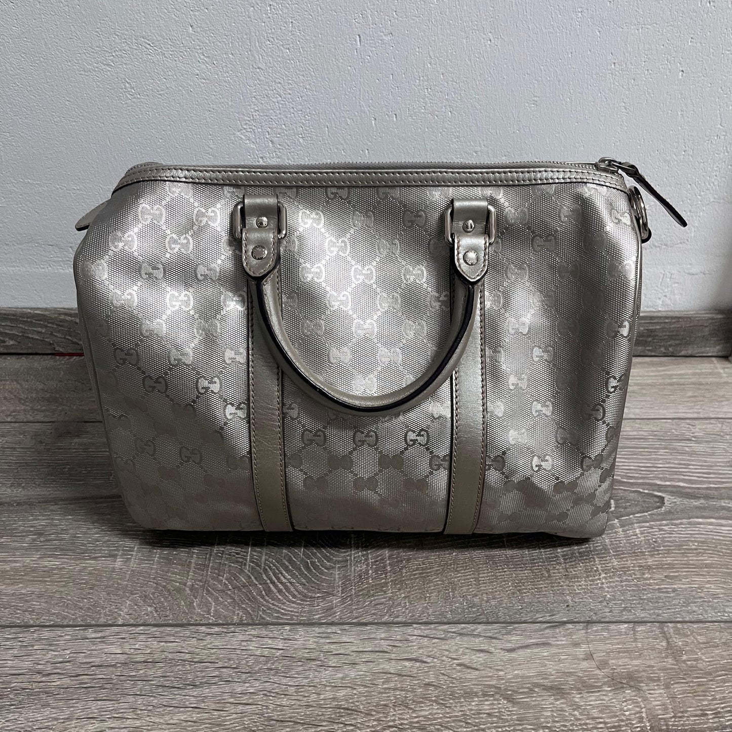 Gucci Joy Boston Bag Silver