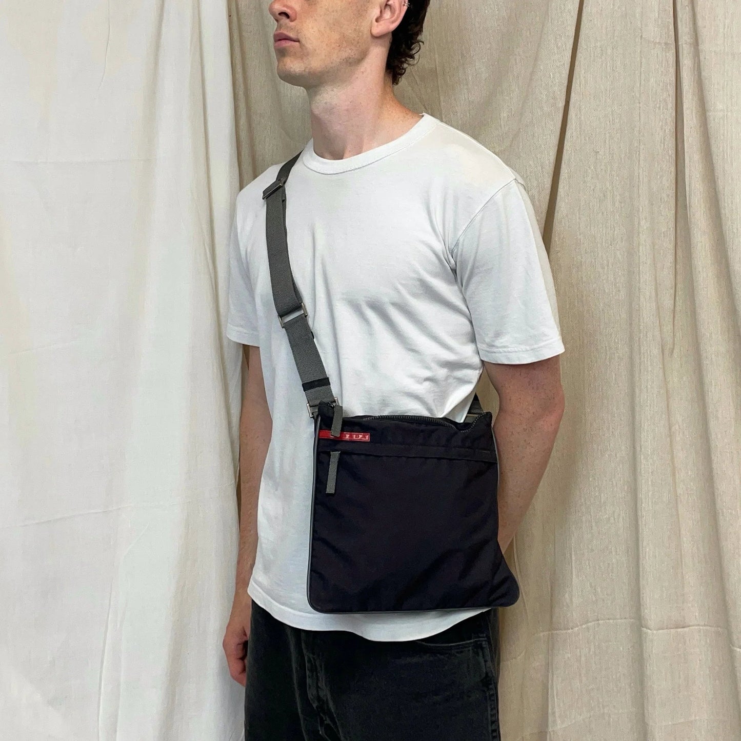 Prada Sport Black 00s Crossbody Shoulder Bag