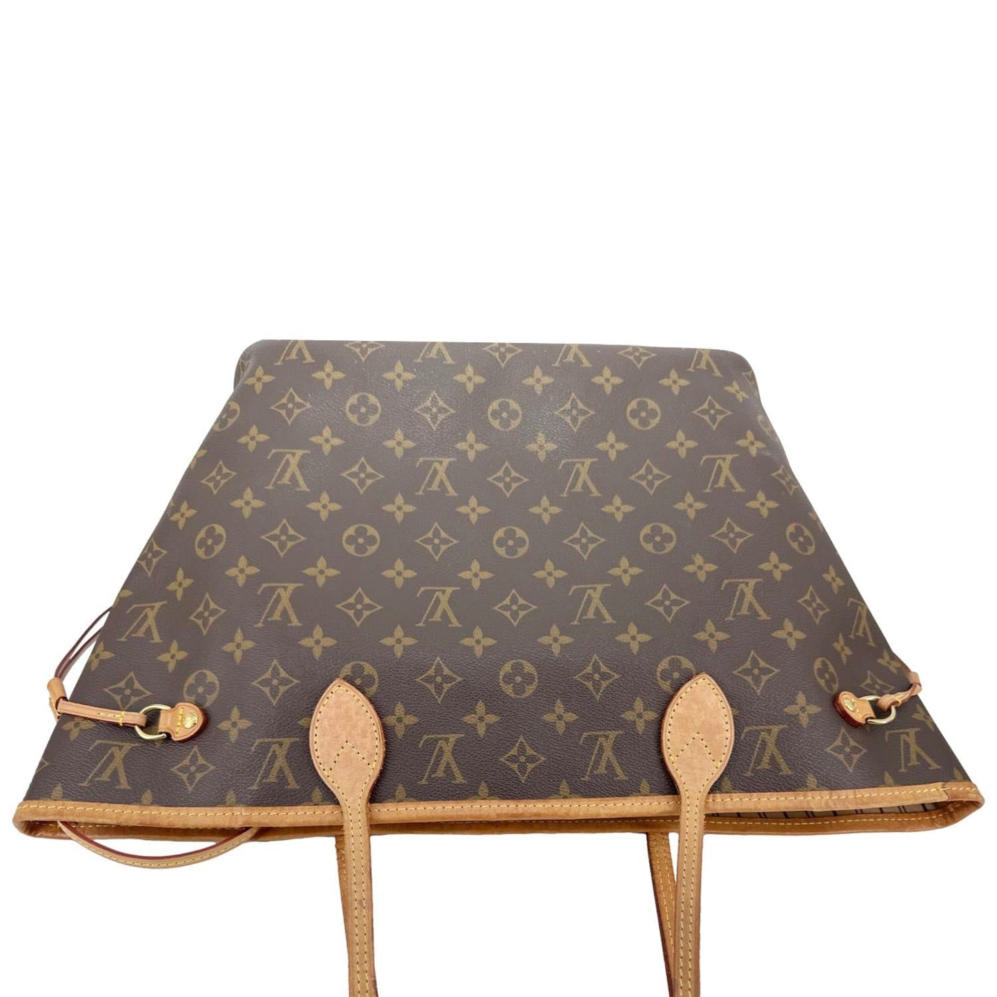 LOUIS VUITTON Neverfull MM Monogram Canvas Tote Bag Brown