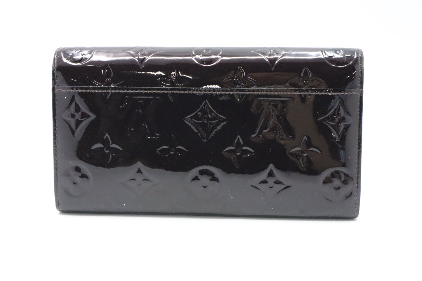 Louis Vuitton Sarah Wallet in Amarante Vernis Leather