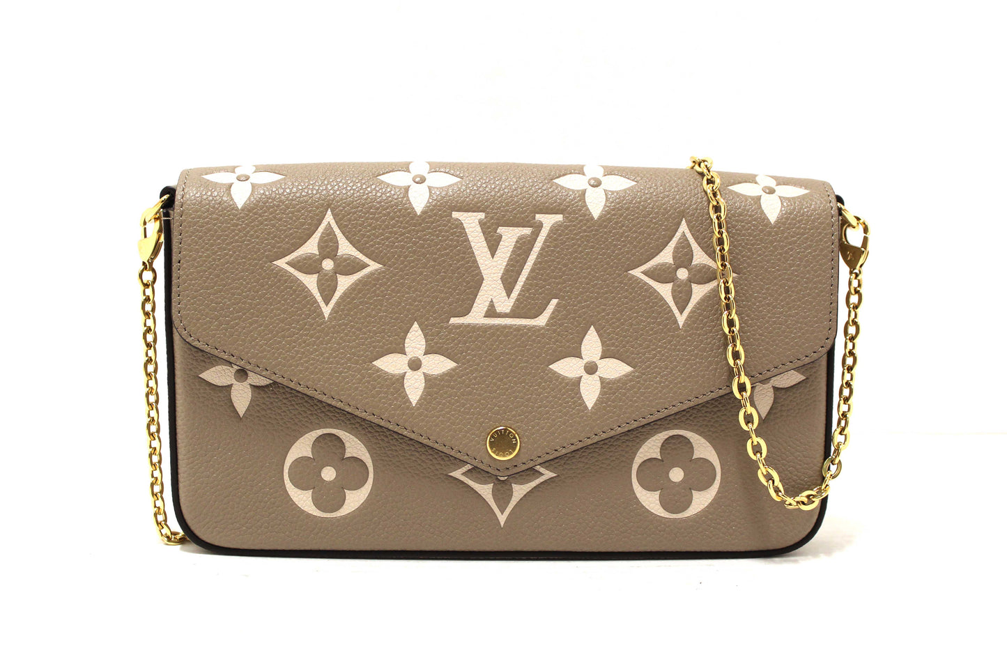 Louis Vuitton Cream/Dove Monogram Empreinte Felicie Pochette Bag