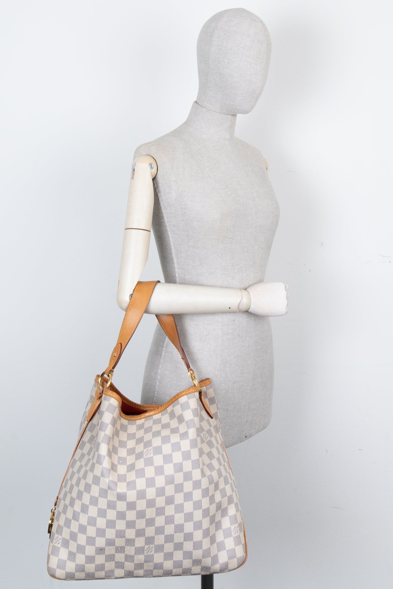 LOUIS VUITTON Delightful Shoulder Bag Damier Azur