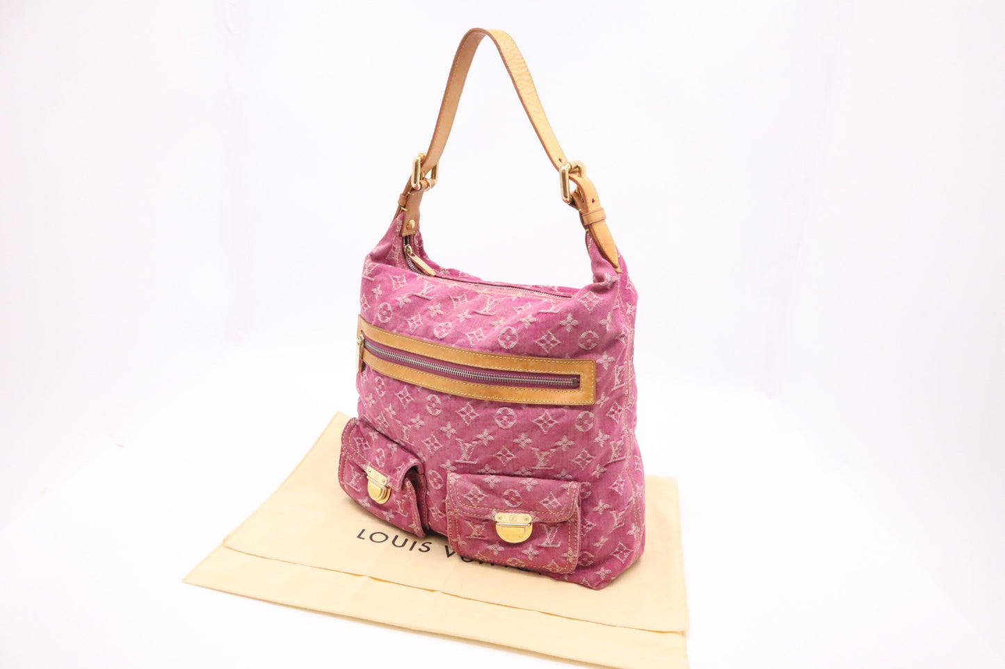 Louis Vuitton Baggy GM in Pink Monogram Denim