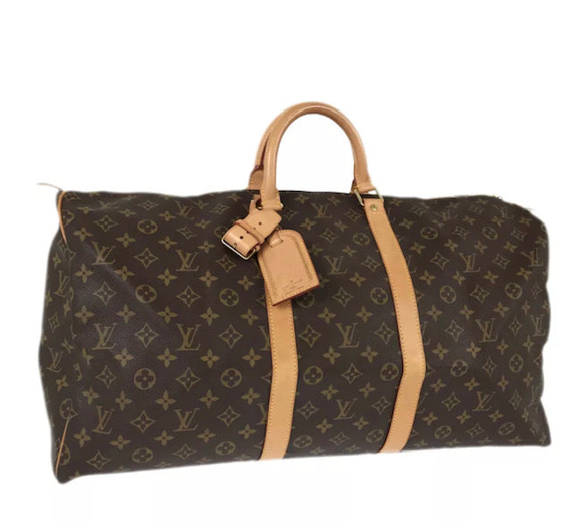 LOUIS VUITTON MONOGRAM KEEPALL 55 TRAVEL BAG