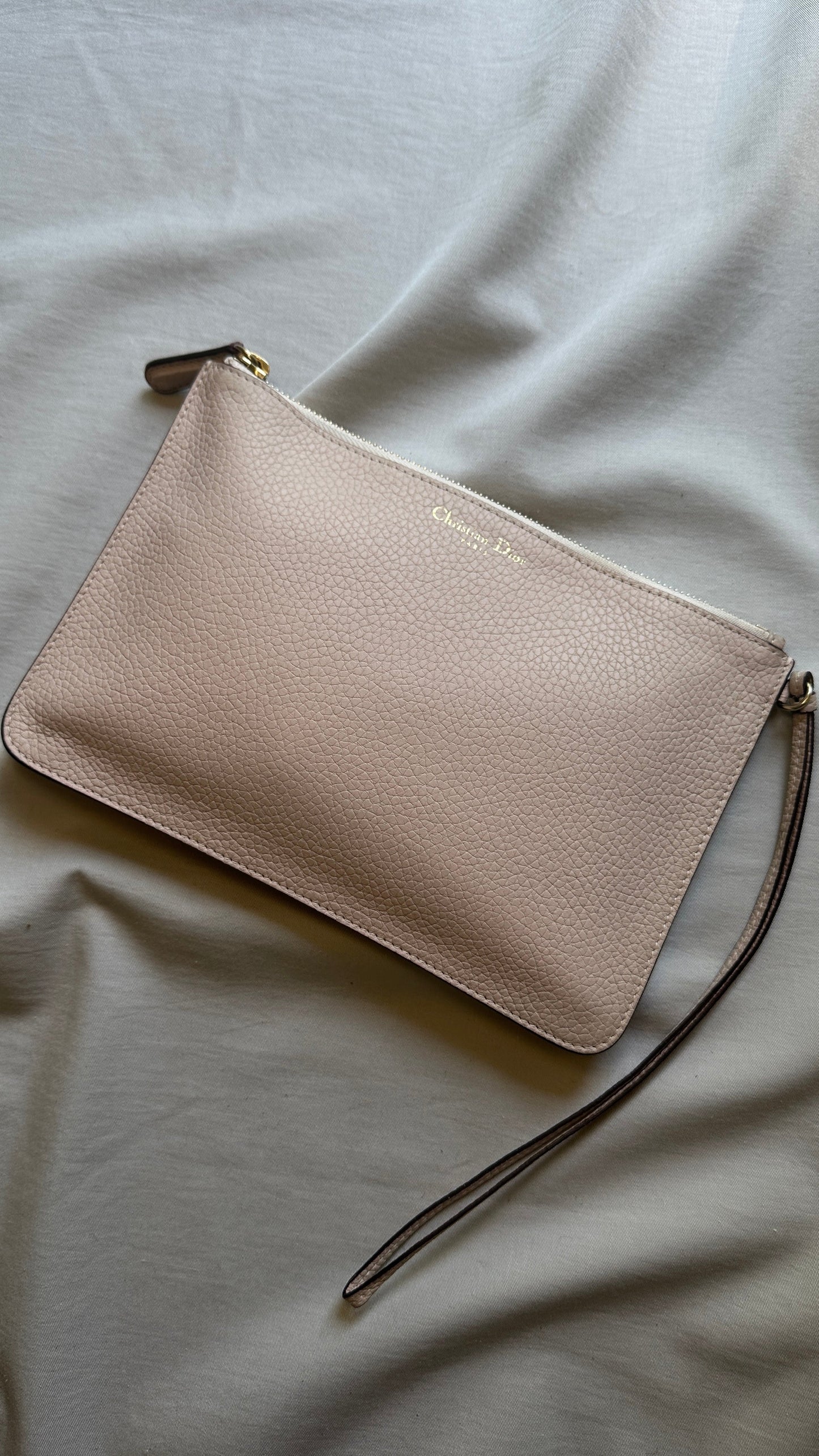 CHRISTIAN DIOR Pochette Leather Rosa