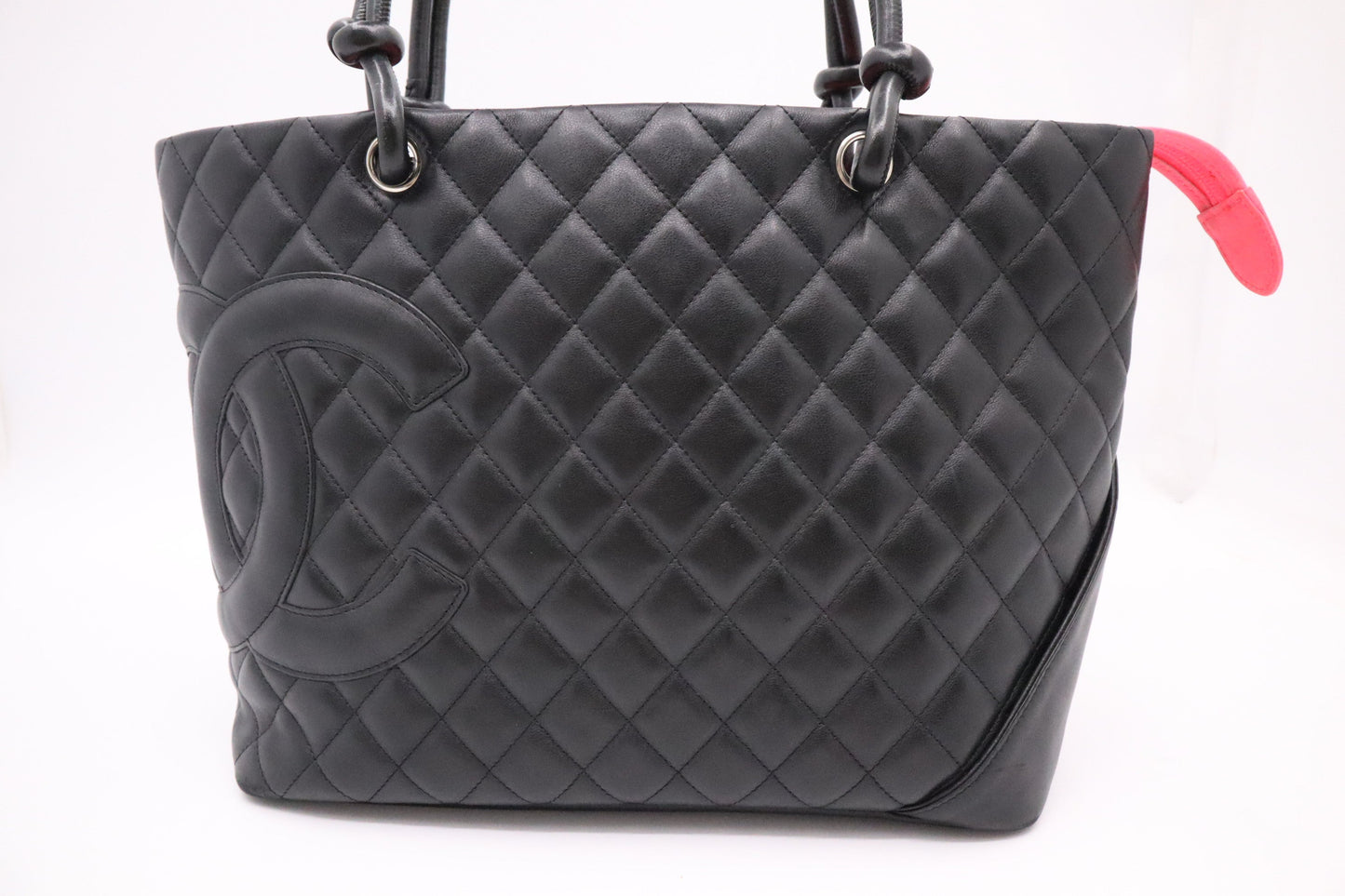Chanel Cambon Tote in Black Mattelassé Leather