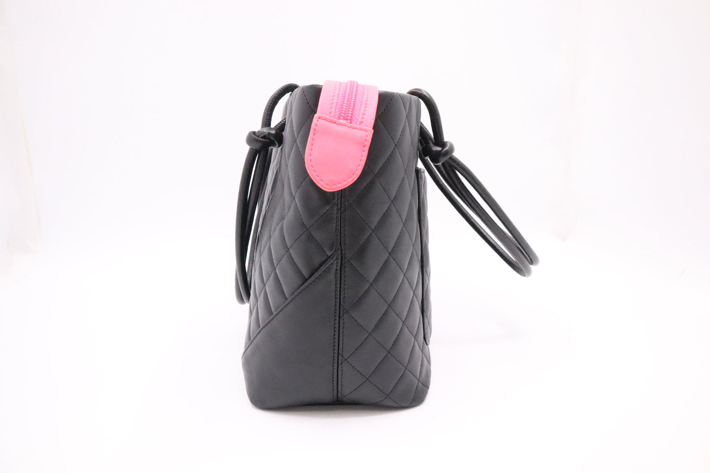 Chanel Cambon Tote in Black Mattelassé Leather