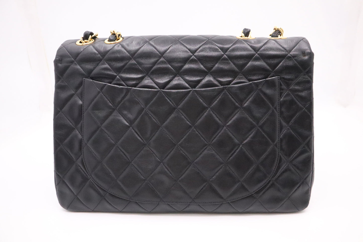 Chanel Maxi Flap in Black MattelassÃ© Leather