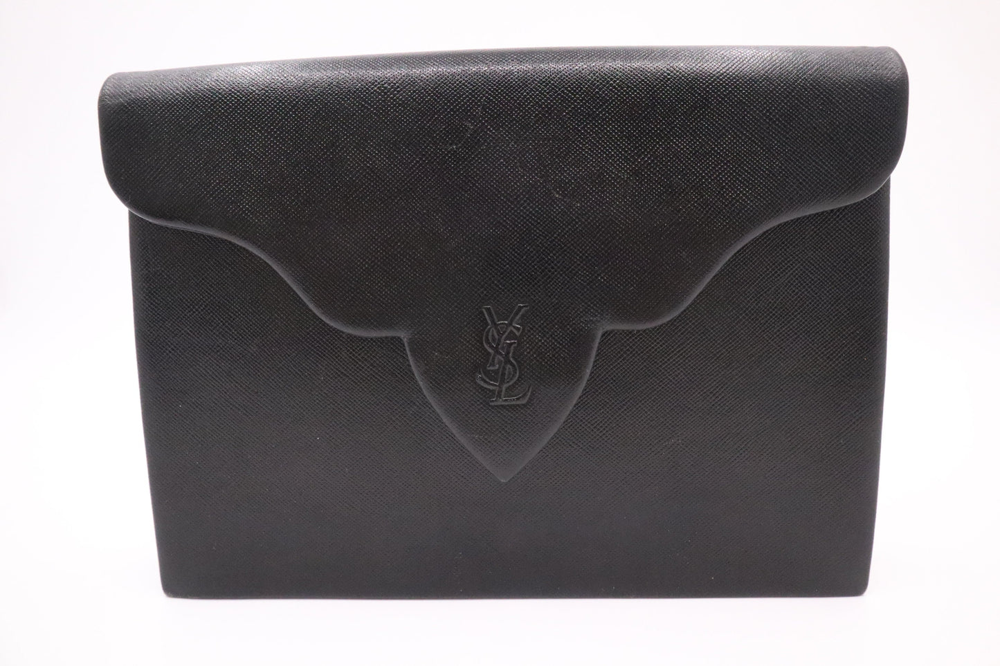YSL Saint Laurent Clutch in Black Leather