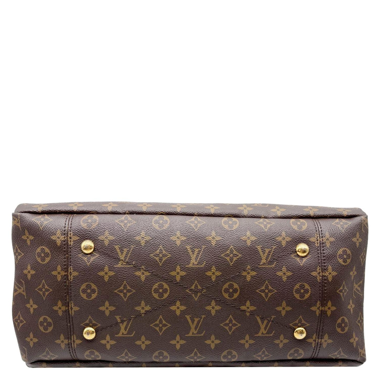 LOUIS VUITTON Artsy MM Monogram Canvas Hobo Shoulder Bag Brown