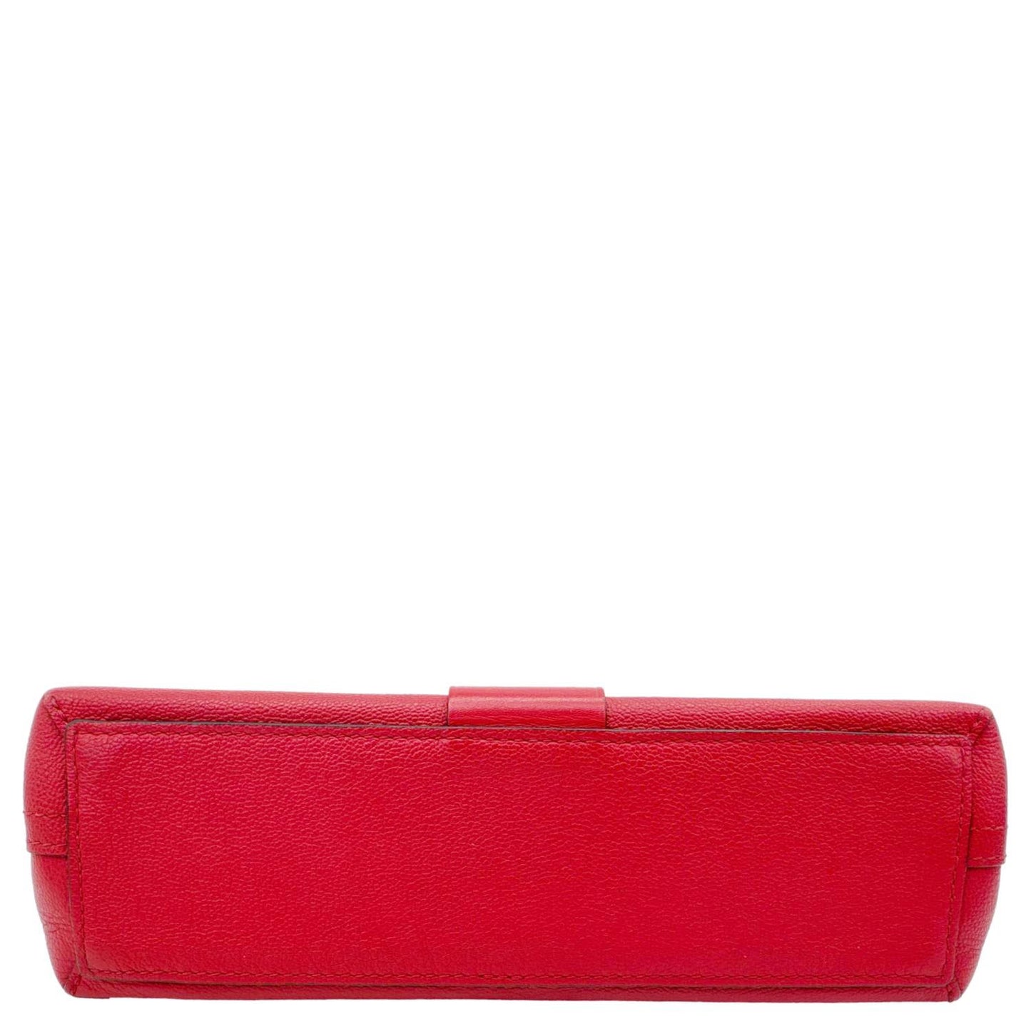 LOUIS VUITTON Very Chain Cuir Plume Ecume Leather Shoulder Bag Red
