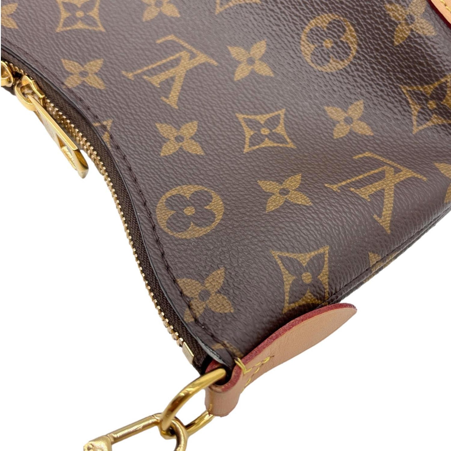 LOUIS VUITTON Boulogne PM Monogram Canvas Shoulder Bag Brown