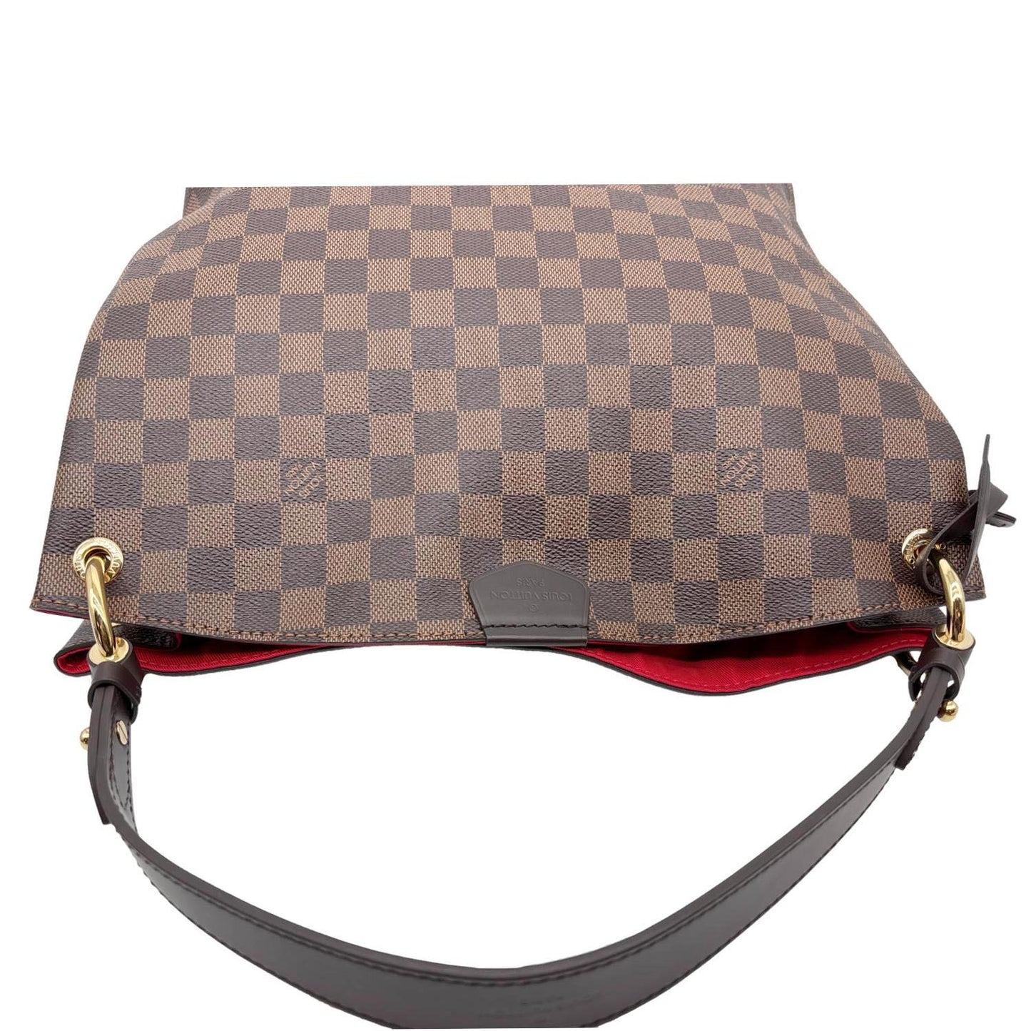 LOUIS VUITTON Graceful PM Damier Ebene Shoulder Bag Brown