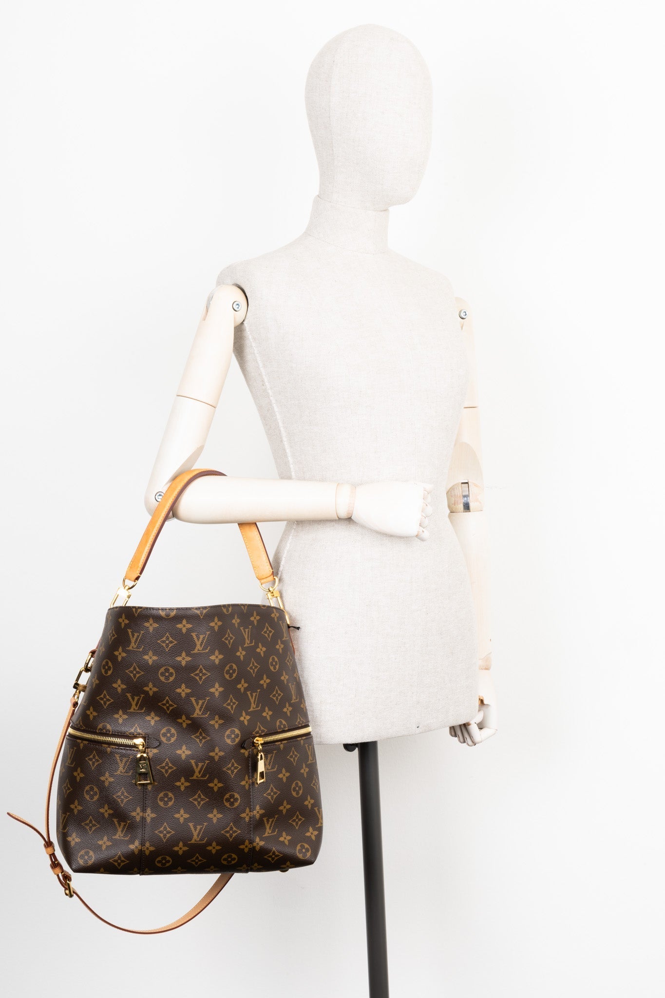 LOUIS VUITTON Melie Bag MNG Canvas