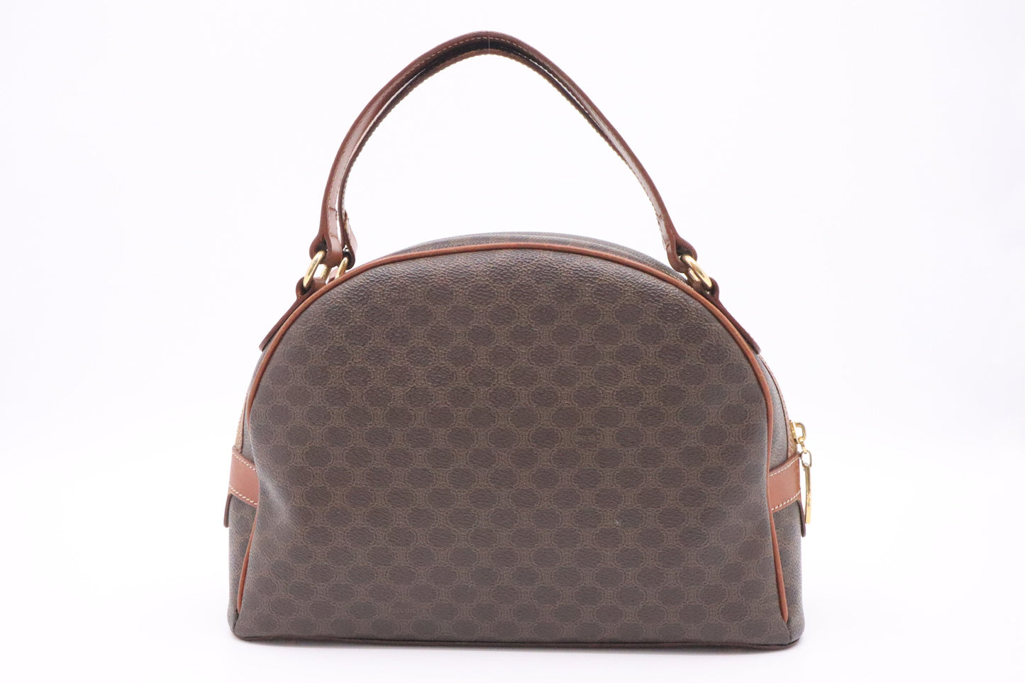 Celine Handbag in Brown Macadam Canvas