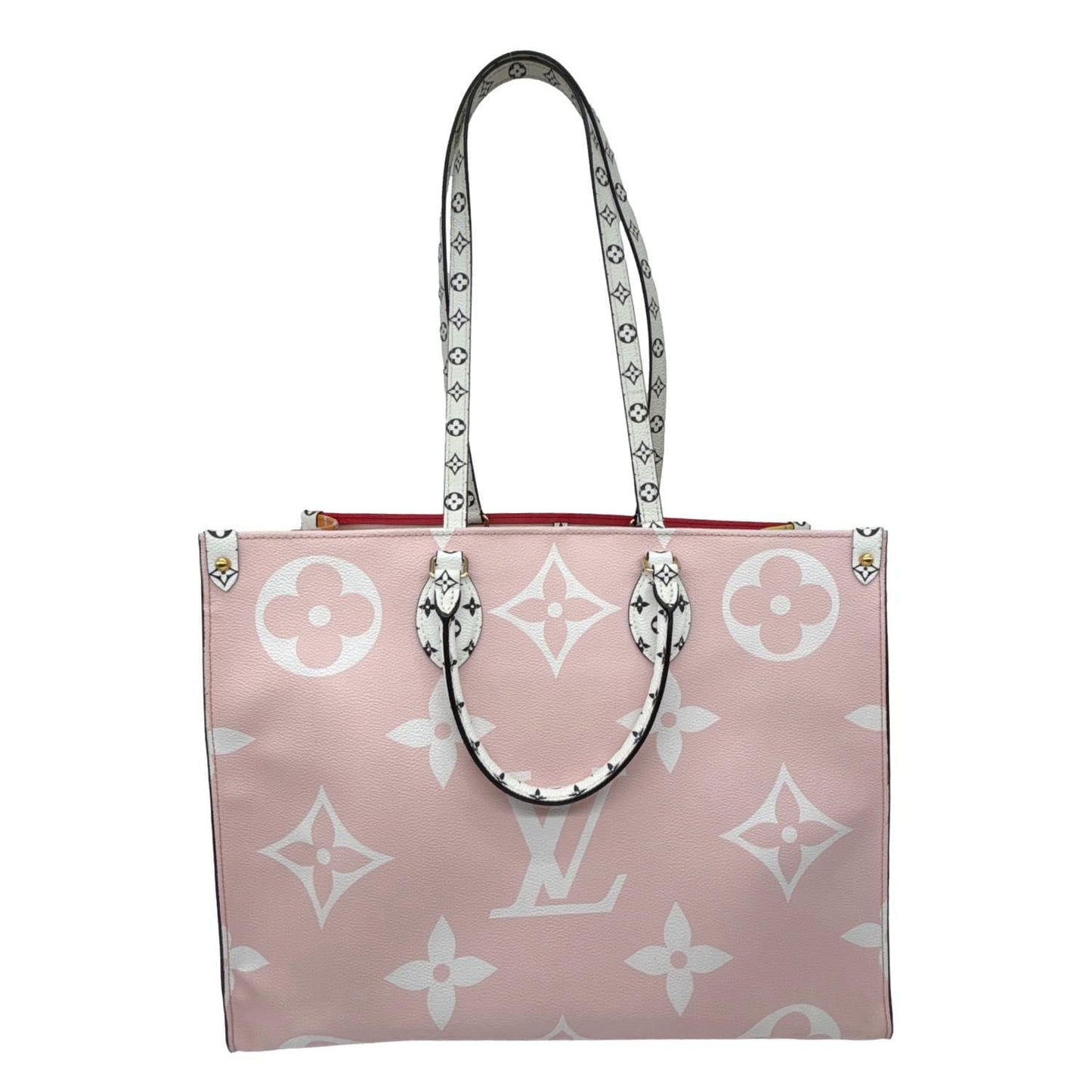 LOUIS VUITTON Onthego GM Giant Monogram Tote Bag Rouge Rose