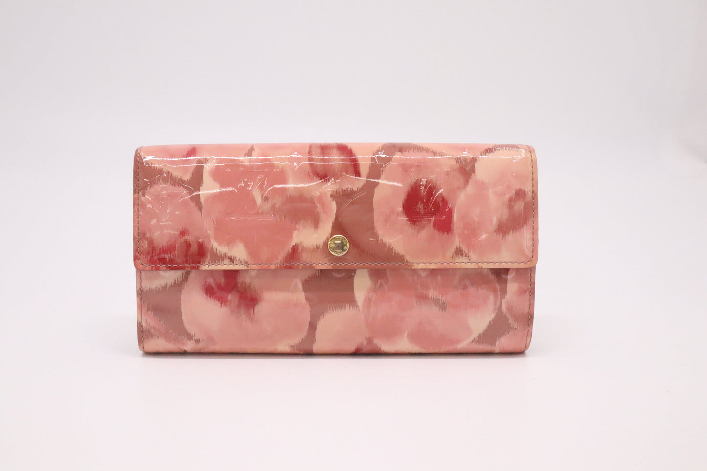 Louis Vuitton Sarah Wallet in Rose Ikat Vernis Leather