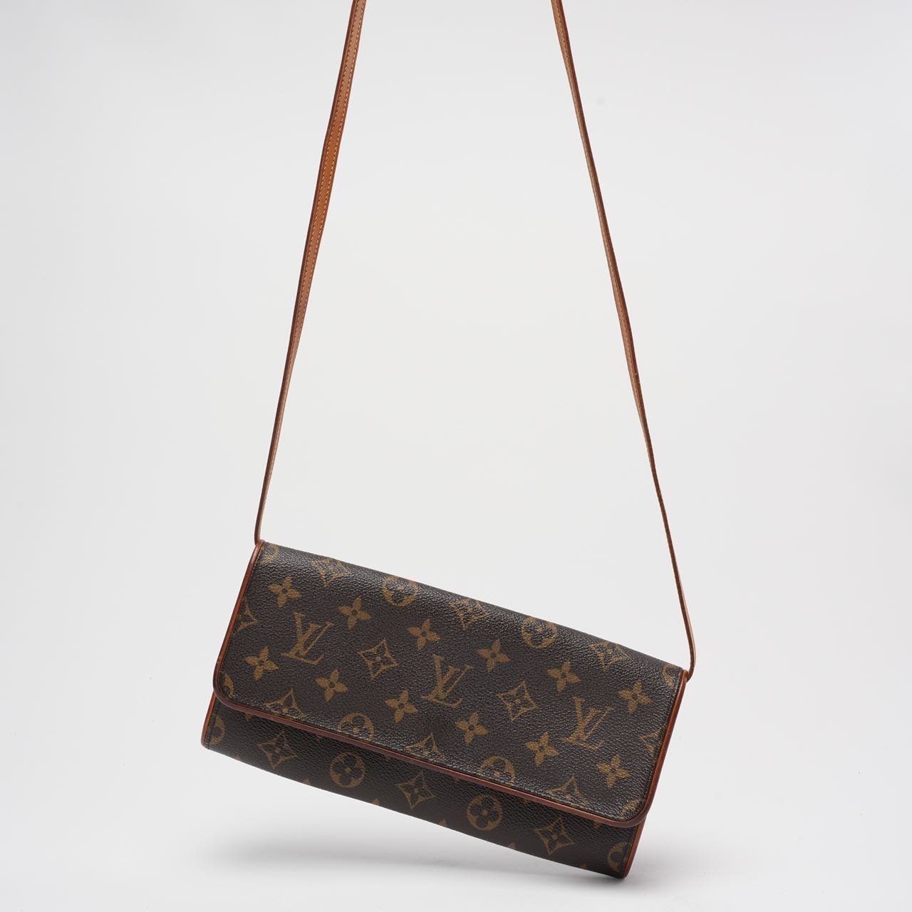 Louis Vuitton Brown  Twin Pochette Crossbody Bag