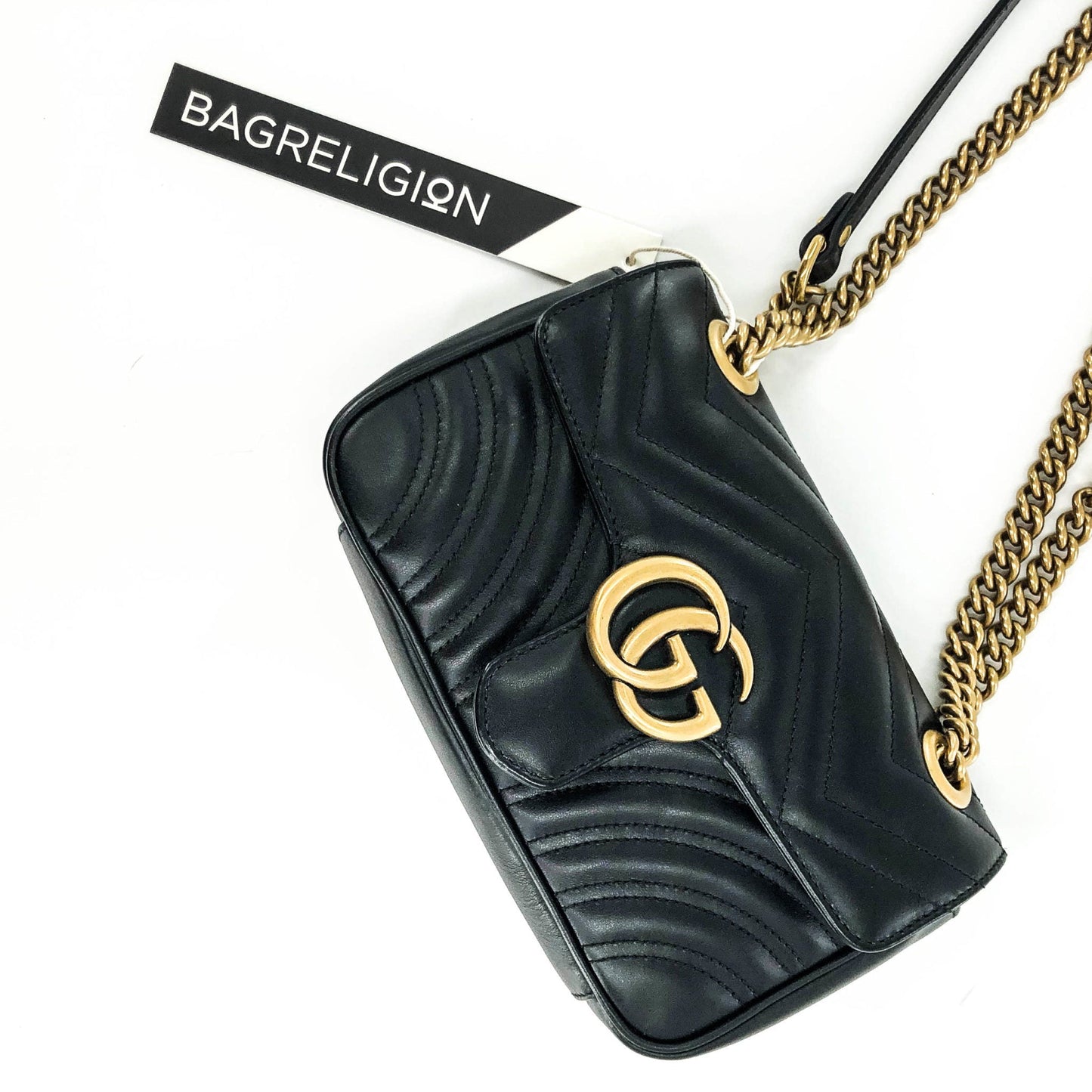 Gucci Lou Chain Leather Shoulder Bag