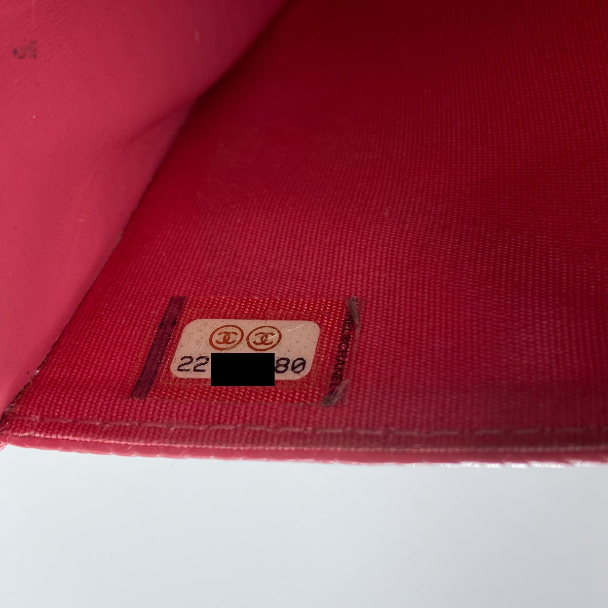 Chanel Caviar Coco Wallet On Chain Pink