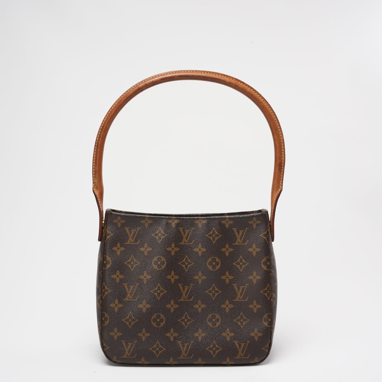 Louis Vuitton Brown  Monogram Looping MM Shoulder Bag