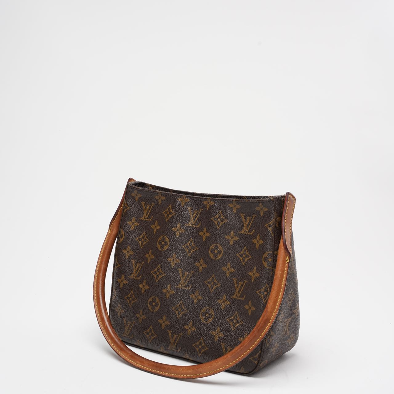 Louis Vuitton Brown  Monogram Looping MM Shoulder Bag