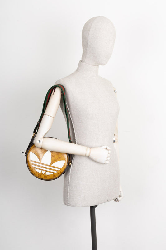 GUCCI x ADIDAS Ophidia Round Crossbody Bag Yellow