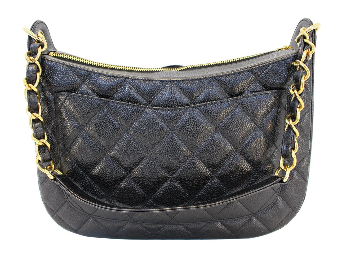 Chanel Shoulder Bag - CHANEL Sac Divers Caviar Large Handbag