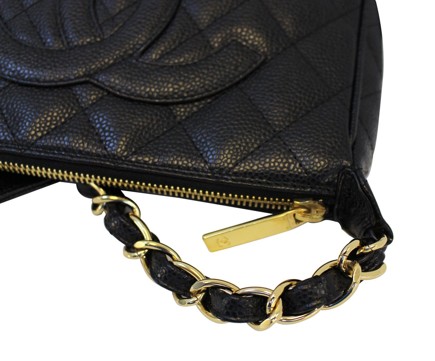 Chanel Shoulder Bag - CHANEL Black Sac Divers Mini Caviar