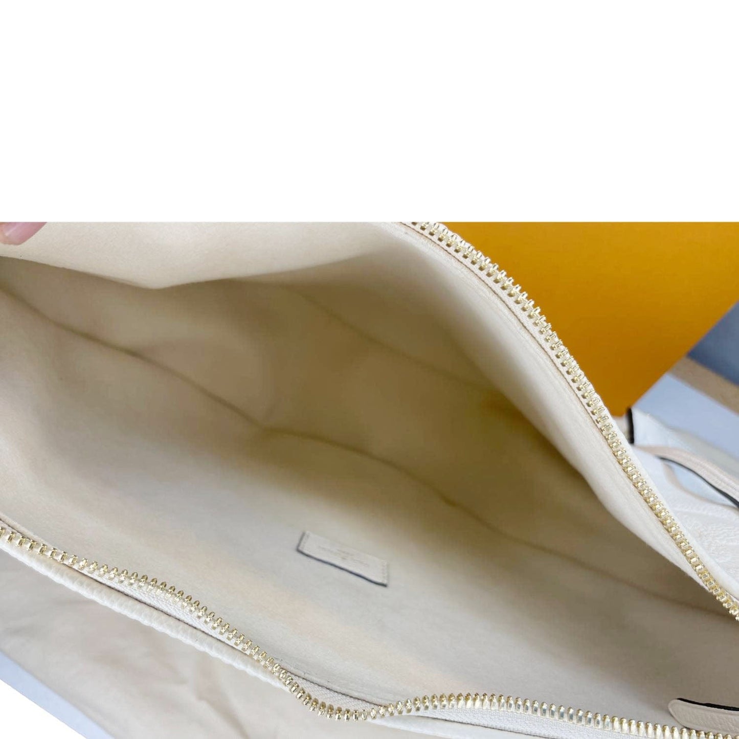 LOUIS VUITTON Loop Hobo Monogram Empreinte Shoulder Bag White