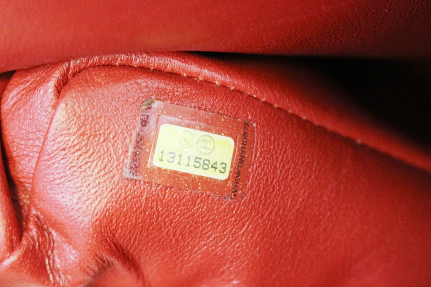CHANEL Red Quilted Lambskin Leather Classic Jumbo Double Flap Bag