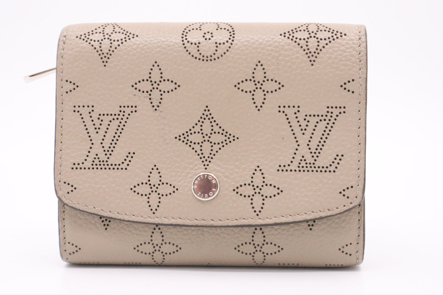 Louis Vuitton Iris Compact Wallet in Galet Mahina Leather
