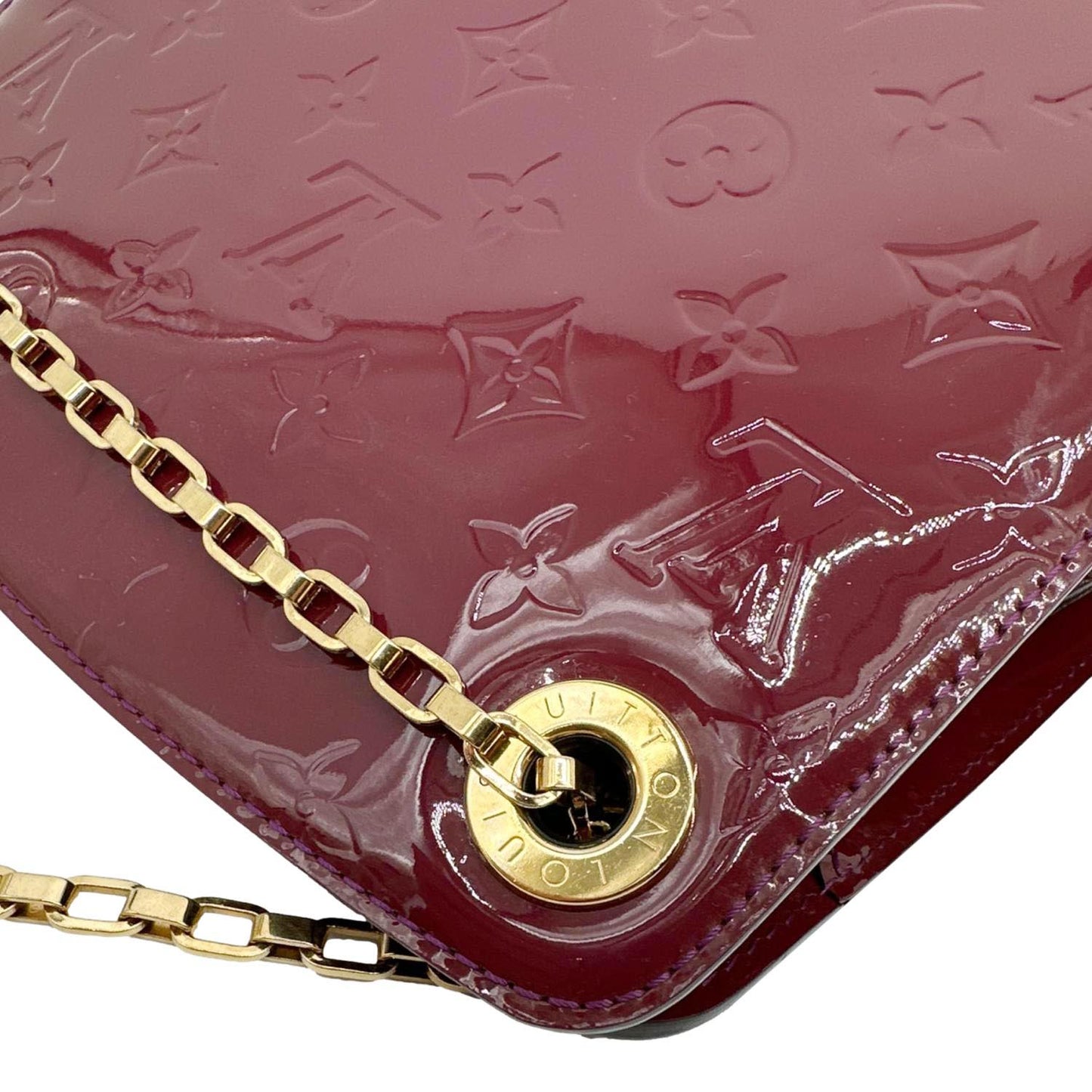 LOUIS VUITTON Virginia Monogram Vernis Shoulder Bag Amethyste