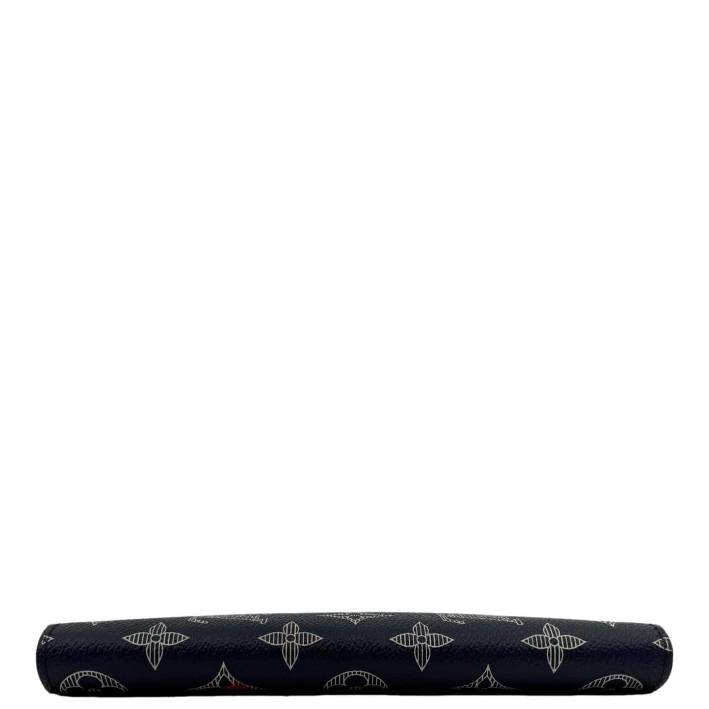 LOUIS VUITTON Brazza Upside Down Monogram Ink Canvas Long Wallet Pink