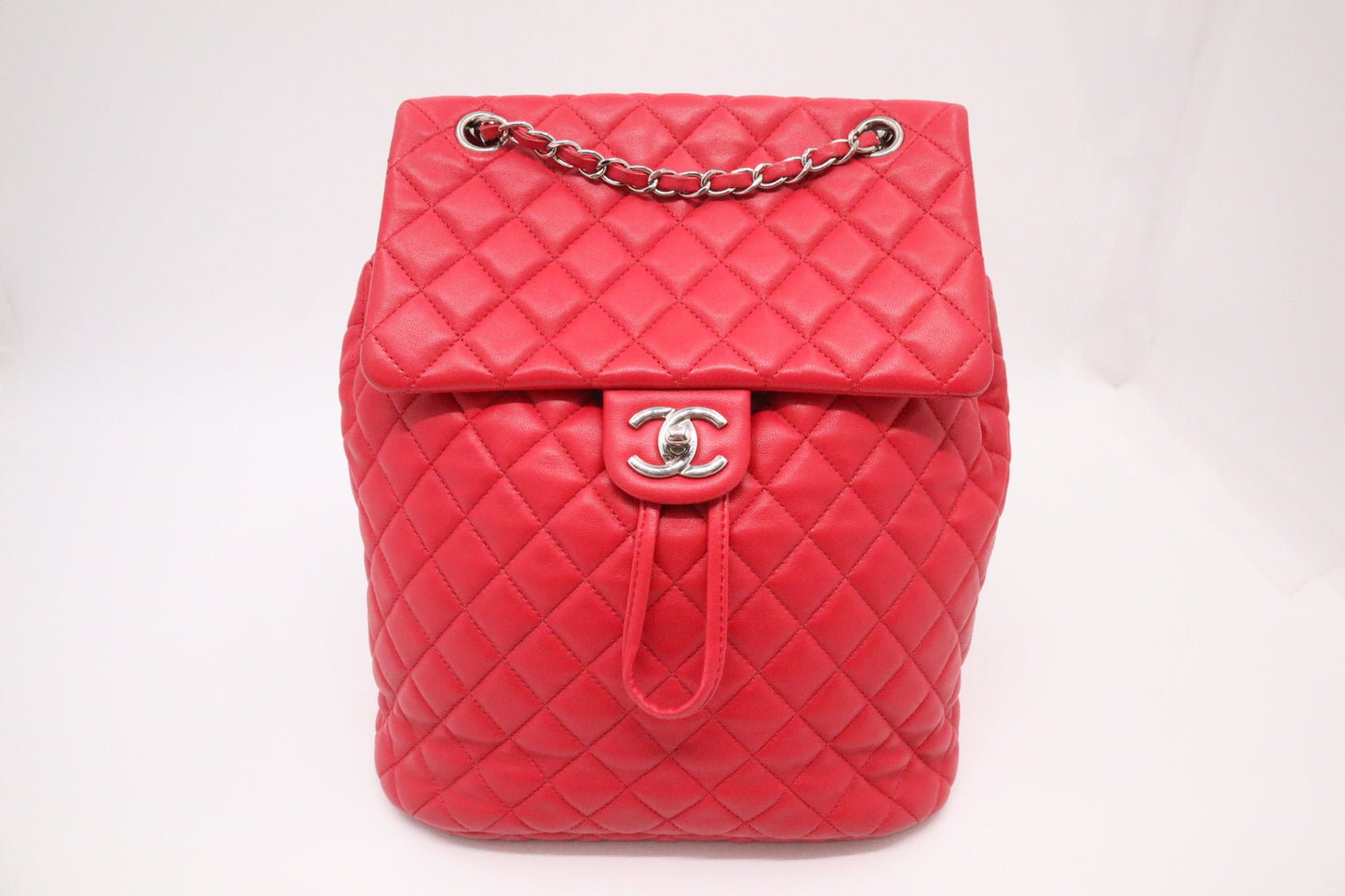 Chanel Urban Spirit Backpack in Red MattelassÃ© Leather
