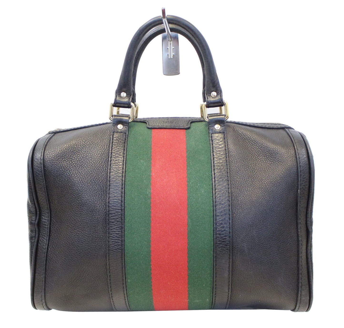 GUCCI   Web Medium Boston Bag with Signature Web