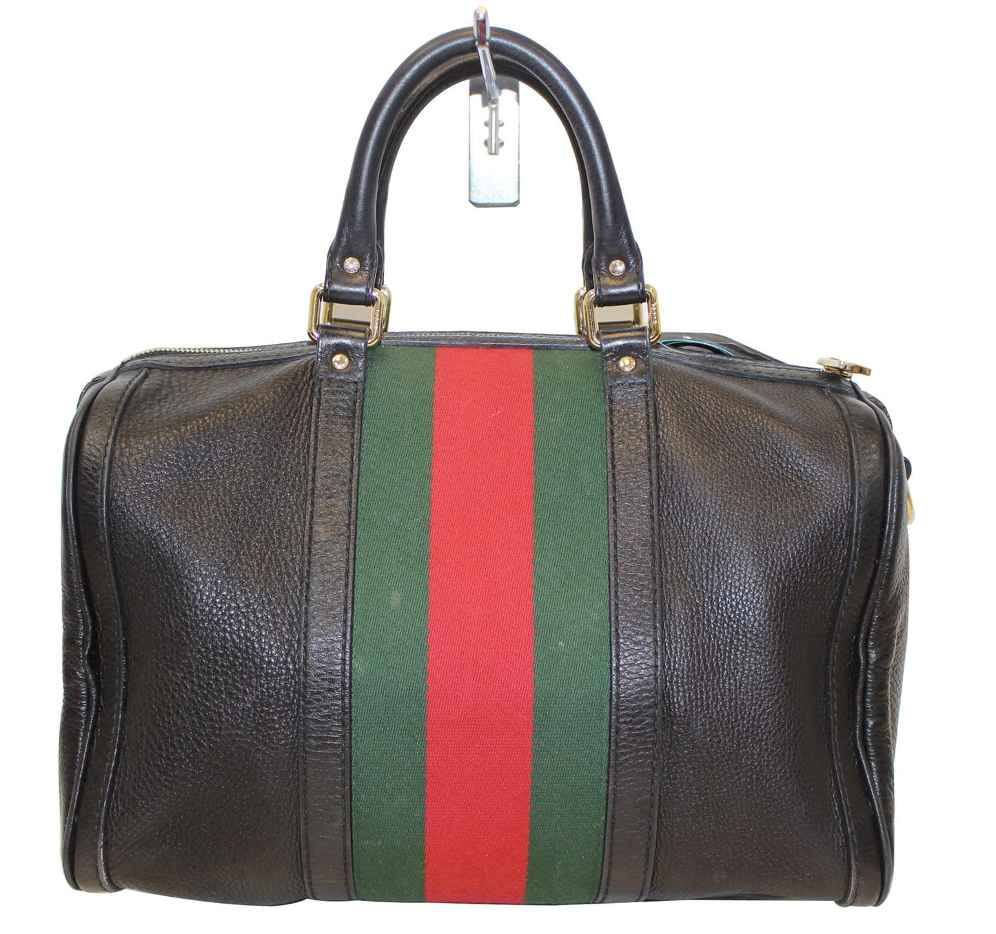GUCCI   Web Medium Boston Bag with Signature Web