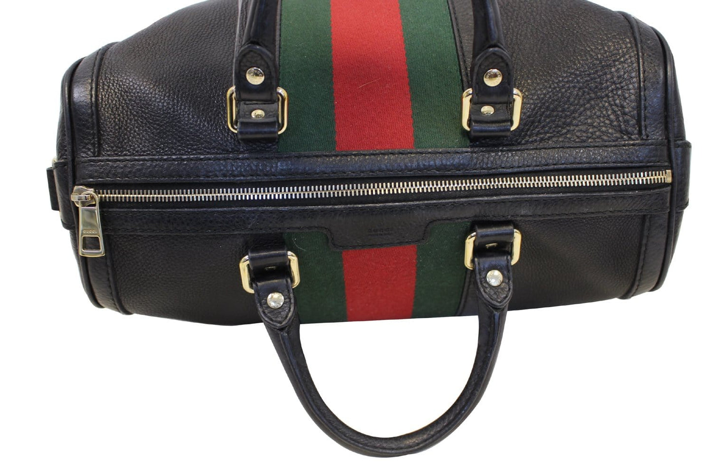 GUCCI   Web Medium Boston Bag with Signature Web