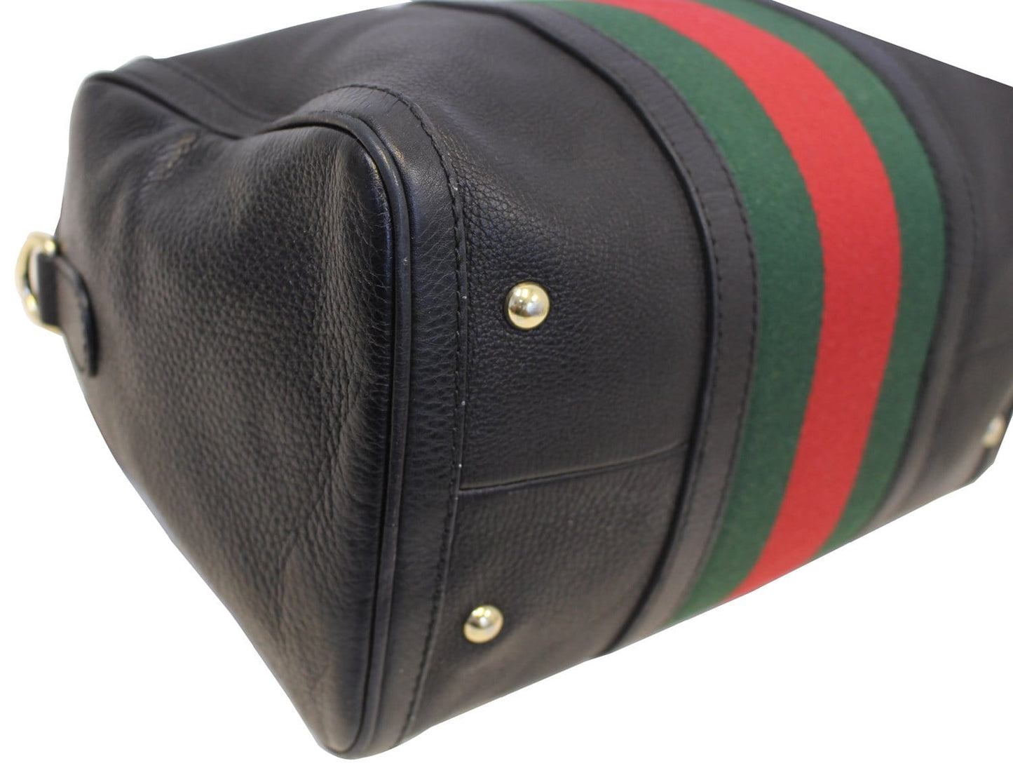 GUCCI   Web Medium Boston Bag with Signature Web