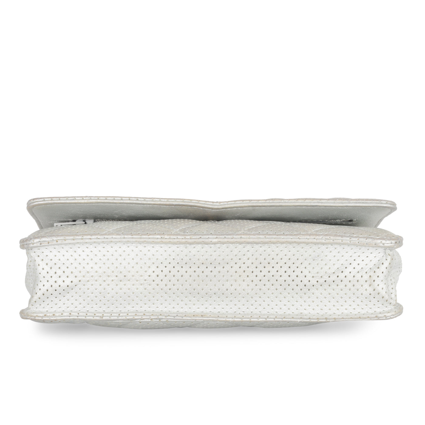 Chanel WOC - Perforated Silver