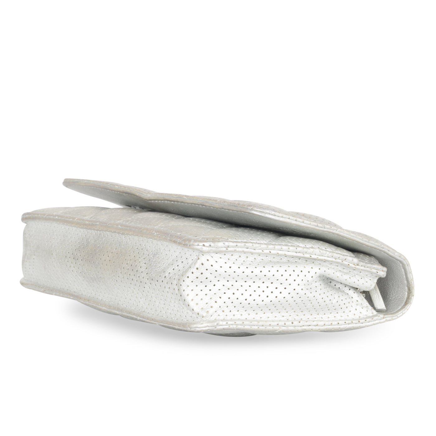 Chanel WOC - Perforated Silver