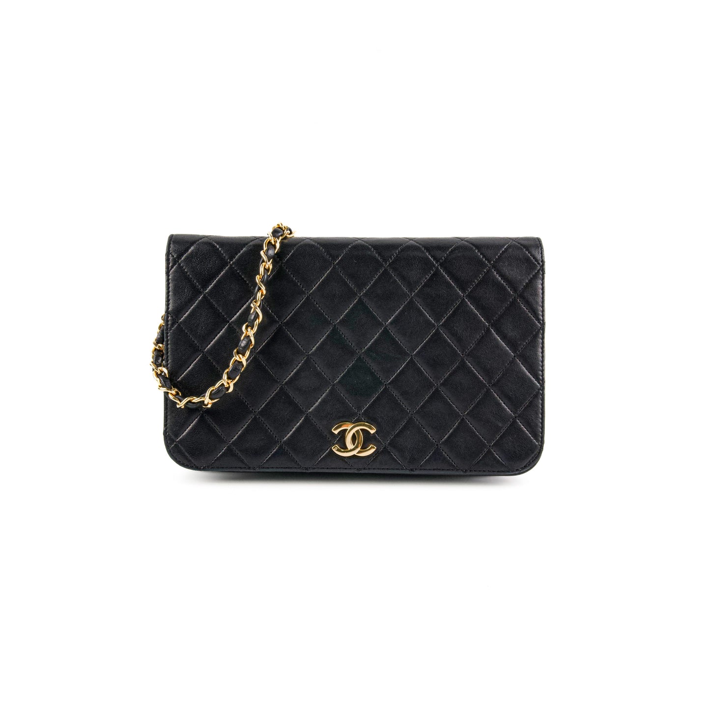 Chanel  Flap Clutch Shoulder Bag Black