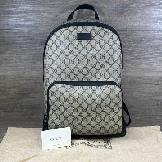 Gucci Leather Canvas Shoulder Bag
