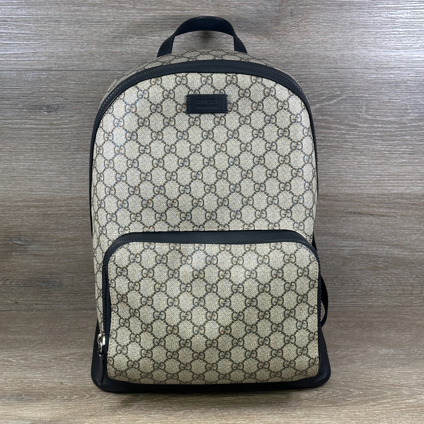 Gucci Leather Canvas Shoulder Bag